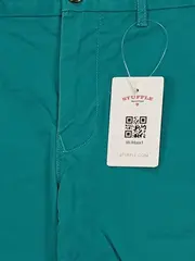 Vorschaubild 3 von Herren Chino Shorts Türkis Gr. 30 Baumwolle
