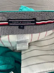 Vorschaubild 2 von Herren Chino Shorts Türkis Gr. 30 Baumwolle