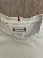 Vorschaubild 3 von T-Shirt Kinder Weiß Gr. 122 Basic Logo Baumwolle Kurzarm