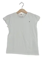 Vorschaubild 1 von T-Shirt Kinder Weiß Gr. 122 Basic Logo Baumwolle Kurzarm