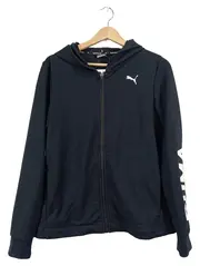 Vorschaubild 1 von Trainingsjacke Herren Gr. M Kapuzenjacke Schwarz Sportjacke