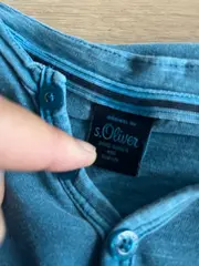 Vorschaubild 3 von Herren Henley Shirt T-Shirt Gr. 3XL Petrol Blau Baumwolle