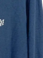 Vorschaubild 6 von Langarm Poloshirt Herren Gr. 42/XL Blau Baumwolle