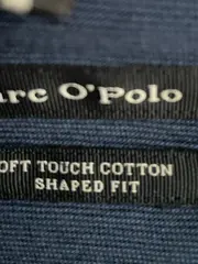 Vorschaubild 8 von Langarm Poloshirt Herren Gr. 42/XL Blau Baumwolle