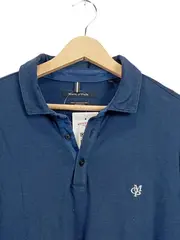 Vorschaubild 3 von Langarm Poloshirt Herren Gr. 42/XL Blau Baumwolle