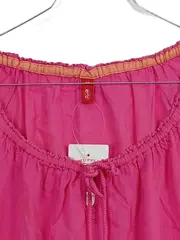 Vorschaubild 4 von edc T-Shirt Damen Kurzarm Raffungen Pink Gr. 38 M Baumwolle Casual