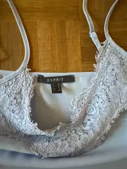 Vorschaubild 4 von Damen Unterhemd Spitze Hellblau Gr. 36 Träger Top