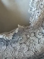 Vorschaubild 3 von Damen Unterhemd Spitze Hellblau Gr. 36 Träger Top