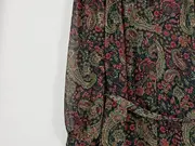 Vorschaubild 3 von Wickelkleid Paisley Bohemian Freizeitkleid Damen Mehrfarbig Gr. 42 XL