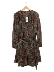 Vorschaubild 1 von Wickelkleid Paisley Bohemian Freizeitkleid Damen Mehrfarbig Gr. 42 XL