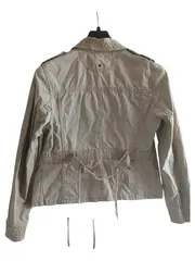 Vorschaubild 2 von Damen Jacke Übergangsjacke Gr. 38 M Beige Baumwolle Casual Freizeit