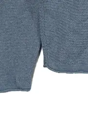 Vorschaubild 2 von Herren Pullover Strick Baumwolle Langarm Casual Blau Gr. 46 S