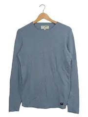 Vorschaubild 1 von Herren Pullover Strick Baumwolle Langarm Casual Blau Gr. 46 S