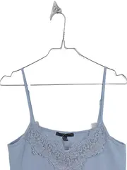 Vorschaubild 3 von Damen Top Spitze Träger Hellblau Gr. 36 S Feminin Elegant