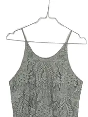 Vorschaubild 2 von Damen Kleid Gr. 36 Grau Spitze Festlich Elegant Midi