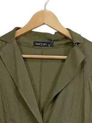 Vorschaubild 3 von Damen Blazer Baumwolle Gr. 38 M Oliv Casual Frühjahr Sommer