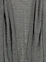 Vorschaubild 3 von Damen Strickjacke Cardigan Gr. S Grau Lochmuster Casual