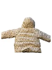 Vorschaubild 3 von Baby Mädchen Steppjacke Blumenmuster Gr. 81/80 Beige