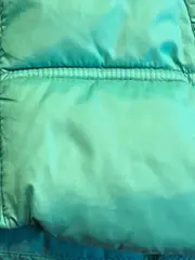 Vorschaubild 7 von Kinder Steppweste Weste Kapuze Gr. 116 Grün Blau Casual Übergangsweste