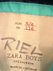 Vorschaubild 10 von Kinder Steppweste Weste Kapuze Gr. 116 Grün Blau Casual Übergangsweste