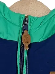 Vorschaubild 5 von Kinder Steppweste Weste Kapuze Gr. 116 Grün Blau Casual Übergangsweste