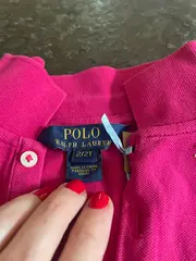 Vorschaubild 6 von Poloshirt Kinder Langarm Pink Gr. 92/2 Baumwolle Logo Casual