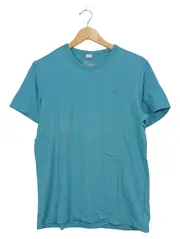 Vorschaubild 1 von Herren T-Shirt Gr. M Türkis Basic Baumwolle Kurzarm