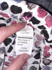 Vorschaubild 4 von Damen Bluse Gr. 36/S Mehrfarbig Abstrakt Viskose Schleife