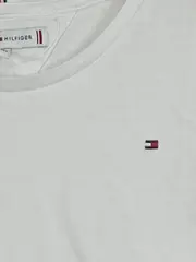 Vorschaubild 2 von T-Shirt Mädchen Weiß Gr. 152 Basic Logo Rüschen Kurzarm Baumwolle