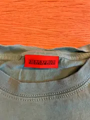 Vorschaubild 3 von Kinder T-Shirt Gr. 116 Grün Baumwolle Kurzarm Logo Casual