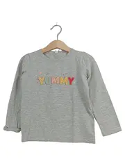 Vorschaubild 1 von Mädchen Langarmshirt YUMMY Gr. 104/110 Grau Baumwolle