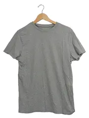 Vorschaubild 1 von Herren T-Shirt Gr. S/36 Grau Meliert Basic Kurzarm Baumwolle