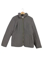 Vorschaubild 1 von Damen Steppjacke Grau Gr. 40/L Gesteppt Casual