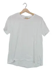 Vorschaubild 1 von Herren T-Shirt Weiß Gr. M Casual Baumwolle