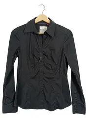 Vorschaubild 1 von Damen Hemdbluse Langarm Schwarz Gr. 34 XS Business Slim Fit