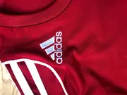Vorschaubild 4 von Fußball Trikot Herren Gr. 50/L Rot Weiß 3-Streifen Kurzarm