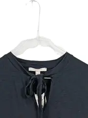 Vorschaubild 2 von Damen Freizeitkleid Schwarz Gr. XL Langarm Schleife Viskose