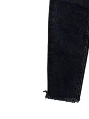 Vorschaubild 2 von Damen Jeans Slim Fit Schwarz Gr. 34 W26 High Waist Fransen