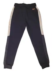 Vorschaubild 2 von Jogginghose Kinder Gr. 140 Dunkelblau Seitenstreifen Baumwolle