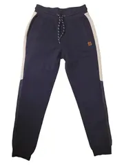 Vorschaubild 1 von Jogginghose Kinder Gr. 140 Dunkelblau Seitenstreifen Baumwolle