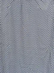 Vorschaubild 3 von Damen Bluse Gr. 36 Blau Weiß Geometrisch Ärmellos Viskose