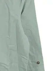 Vorschaubild 4 von Damen Bluse Gr. 36 Grün Leinen Langarm V-Ausschnitt Casual