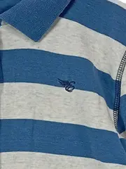 Vorschaubild 2 von Langarmshirt Damen Gestreift Baumwolle Gr. 38 M Blau Freizeit