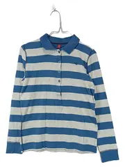 Vorschaubild 1 von Langarmshirt Damen Gestreift Baumwolle Gr. 38 M Blau Freizeit