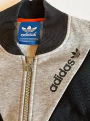 Vorschaubild 3 von Originals Trainingsjacke Herren XS Retro Grau Schwarz Mesh