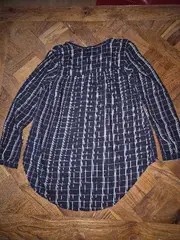 Vorschaubild 2 von Mädchen Bluse Kariert Langarm Blau Gr. 146/152 Baumwolle