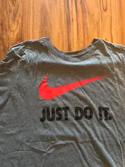 Vorschaubild 4 von Herren Sport T-Shirt Just Do It Swoosh Grau Gr. 2XL Baumwolle