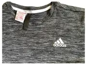 Vorschaubild 2 von Kinder Sport Shirt Gr. 164 Grau Meliert Kurzarm Logo Print