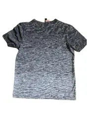 Vorschaubild 5 von Kinder Sport Shirt Gr. 164 Grau Meliert Kurzarm Logo Print