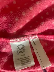 Vorschaubild 4 von TCM Mädchen Fleecejacke Gr. 86/92 Pink Punkte Reißverschluss